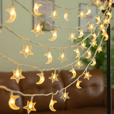 Ramadan Decor LED String Lights Garland Fairy Lighting String for Holiday Christmas Wedding Party Decoration USB/Battery Operate