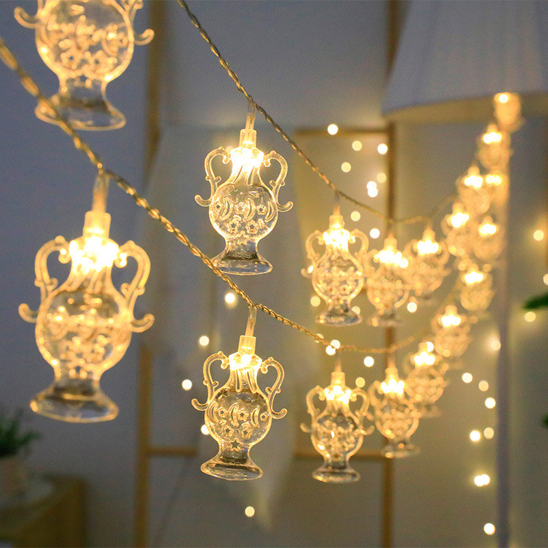 Ramadan Decor LED String Lights Garland Fairy Lighting String for Holiday Christmas Wedding Party Decoration USB/Battery Operate