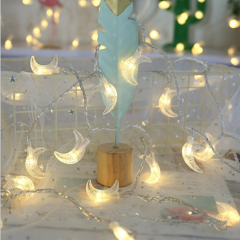 Ramadan Decor LED String Lights Garland Fairy Lighting String for Holiday Christmas Wedding Party Decoration USB/Battery Operate