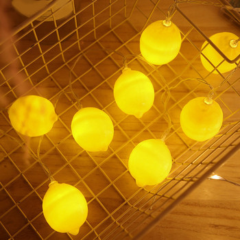 Led батерии Светлини за декорация на стаята Светлини с лимонена топка Декоративни коледни стенни лампи 8 фута Големи коледни светлини Стринг