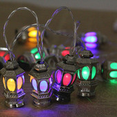 1,65 m 10 Fények Sztereó palota lámpa LED Eid Mubarak Dekoratív Fényfüzér Ramadan Kareem Dekorációs Kiegészítők Muszlim iszlám