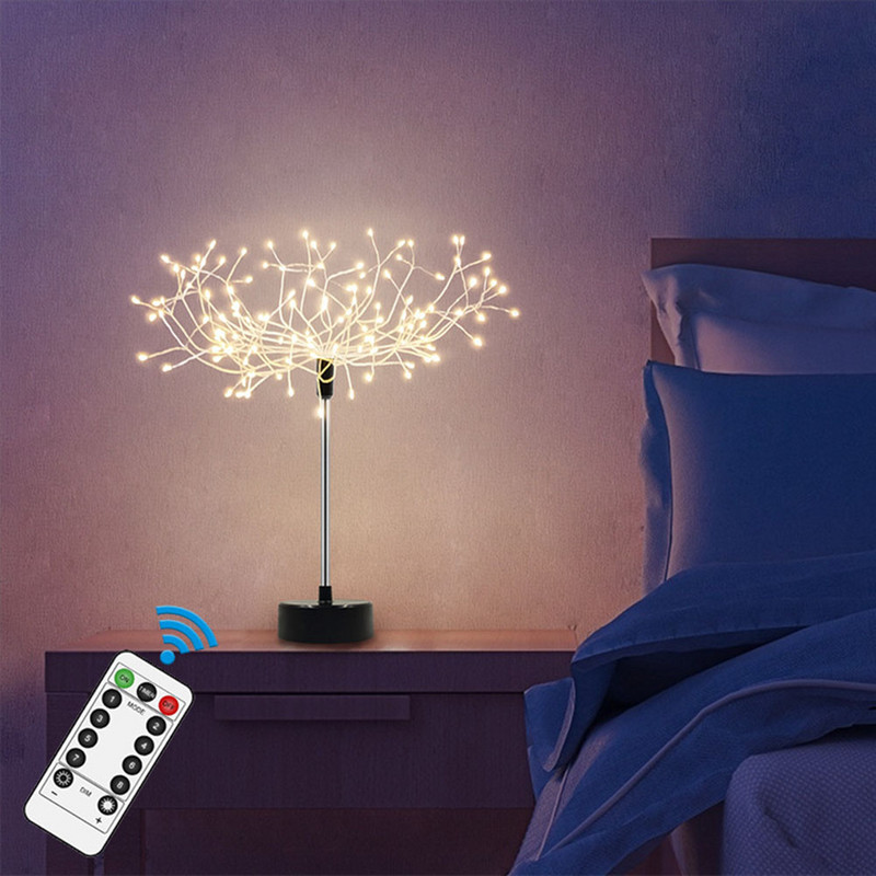 Tree Light Led Fairy Light LED Tree Night Lamp aku USB-ga töötav voodi õppelamp toa lauale Pühade valgustuse sisekujundus