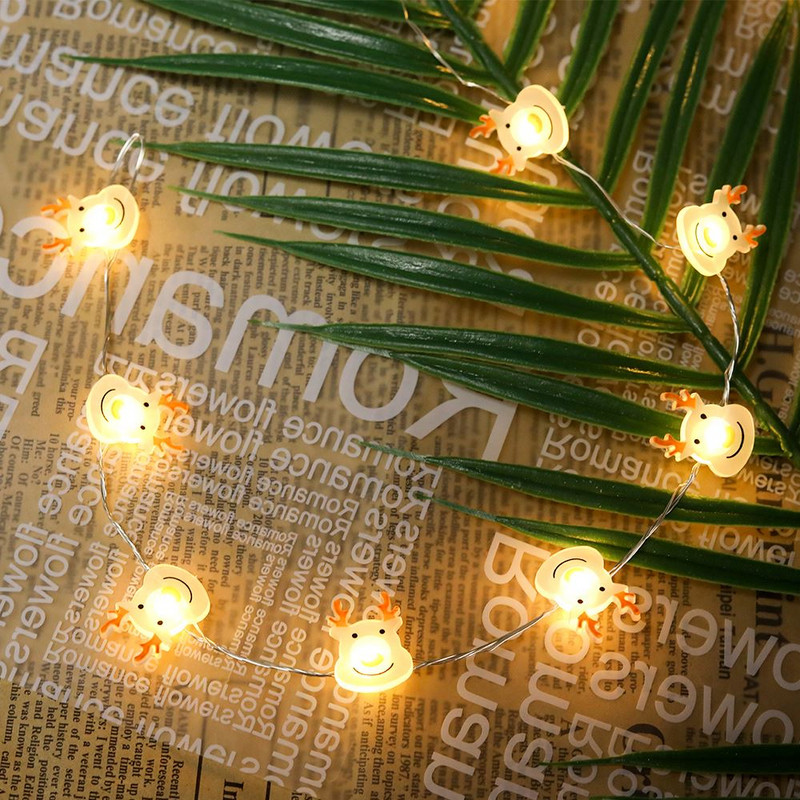 Jõulupatarei toitega 2/3 m Küüliku Led String tuled Laste Magamistoa Valgustus Stringid Akupatarei jõulukink