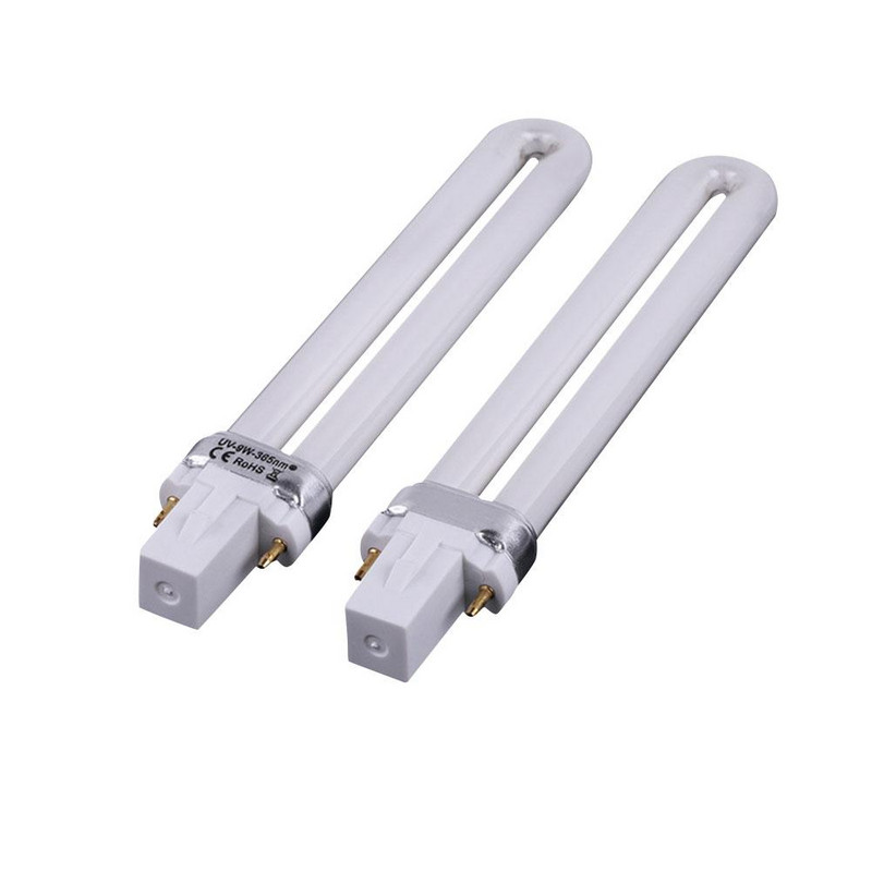 9W 365nm U formos UV lempos vamzdelis nagų džiovintuvo lempa Nagų fototerapijos mašinos lempa nagų dailei