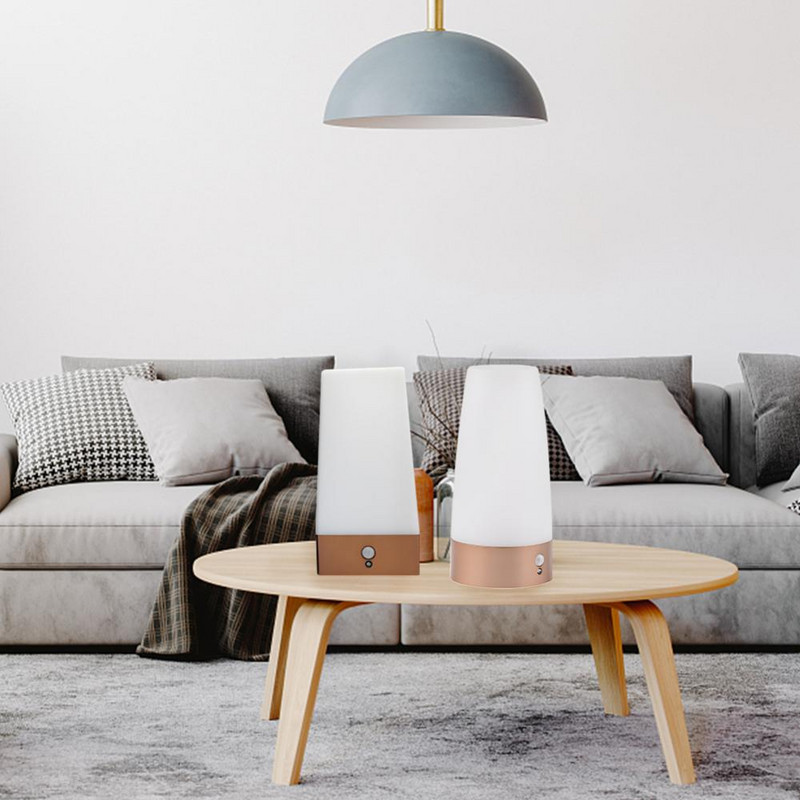 Lumină de noapte LED cu senzor de mișcare inteligentă, lampă de noapte mică pentru casă, cu lampă fără fir care funcționează cu baterie pentru lumina de masă pentru dormitor