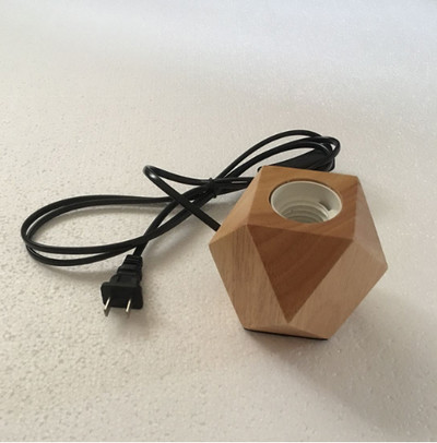 Ρετρό Ξύλο Επιτραπέζιο Φωτιστικό E27 Socket Vintage Βάση Φωτιστικό Επιτραπέζιας Βάσης EU Plug Διακοσμητικό φωτιστικό κομοδίνου Ξύλινη Βάση Επιτραπέζιο Φωτιστικό 220V 110V