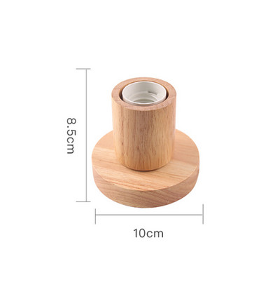 Ρετρό Ξύλο Επιτραπέζιο Φωτιστικό E27 Socket Vintage Βάση Φωτιστικό Επιτραπέζιας Βάσης EU Plug Διακοσμητικό φωτιστικό κομοδίνου Ξύλινη Βάση Επιτραπέζιο Φωτιστικό 220V 110V