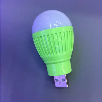 1 бр. Цветна PVC 5v 5w USB крушка Преносима лампа Led 5730 за туризъм Къмпинг палатка Пътуване Работа с Power Bank Бележник