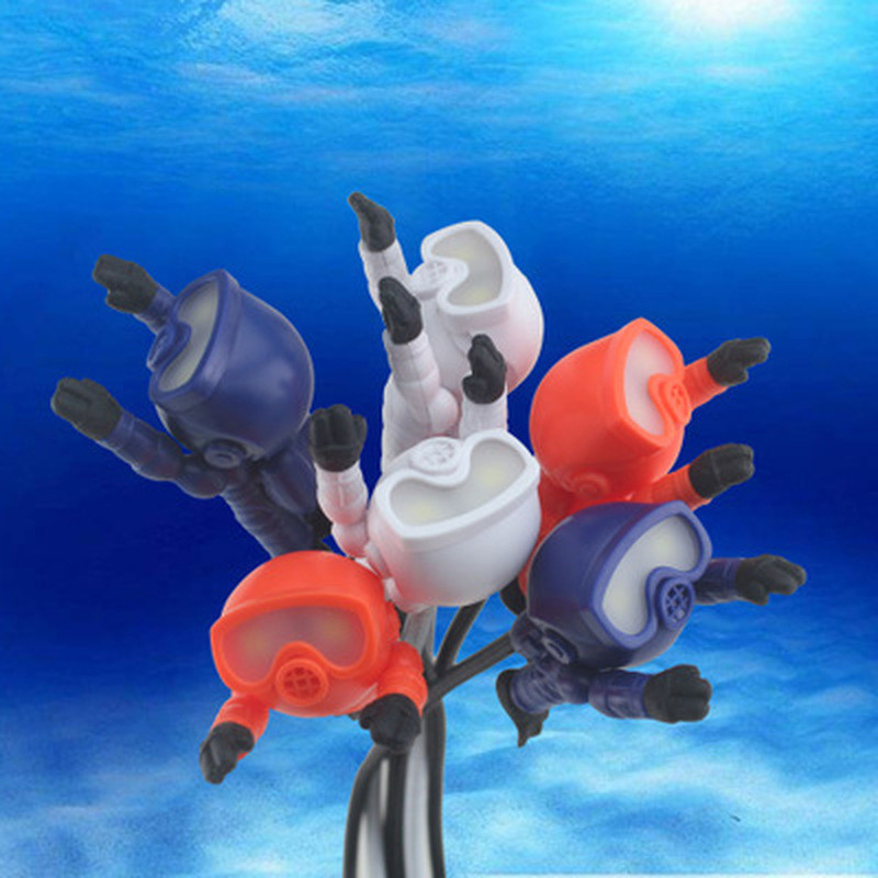 Creative Diver LED Night Light USB Cadou Lampă de masă Dormitor Noptieră Lampă de atmosferă Ochi citire Joc pe computer Iluminare tastatură