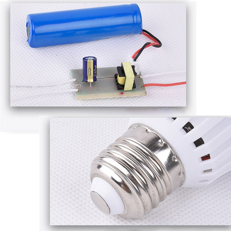 Avarinė lemputė LED 5W 7W 9W 12W 15W Įkraunama išmanioji lempa Energiją taupanti baterija Apšvietimas Avarinė lempa