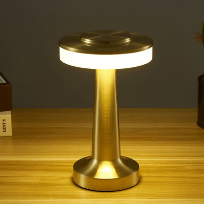Loomingulised hantlitega LED-laualambid puuteanduriga USB Taaslaetav hämardatav öövalgusti kohvibaari jaoks magamistoa sisekujunduslamp