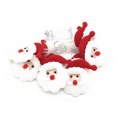 Karácsonyi hóember Mikulás zsinóros lámpa 10/20-LED karácsonyi LED zsinóros lámpa P15F