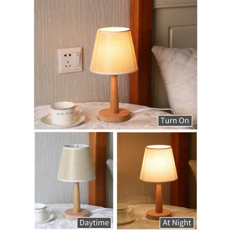 Nočná lampa do spálne, prenosná nabíjateľná LED USB, tienidlo na ľanové lampy pred spálňou, nočné svetlo na čítanie, stolová lampa 1 ks