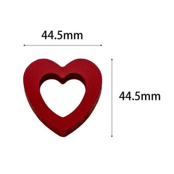 Wood Love Heart 1M 10 LED String Light Ρομαντικό φωτιστικό Αγίου Βαλεντίνου Λειτουργεί με μπαταρία Διακόσμηση Γάμου Νεράιδα Φωτάκια