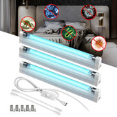 T5 CFL sterilizavimo UV kvarco lempos vamzdžių dezinfekcija UVC ultravioletinė lemputė su ozonu 6W 8W 220V 110V kambario sterilizatorius