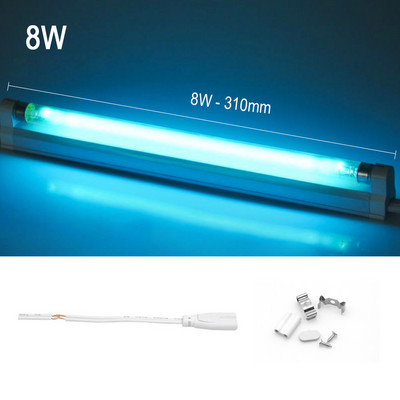 UV sterilizatoriaus šviesos ultravioletinė lempa 8W 6W 220V T5 šviesos vamzdžių dezinfekavimo priemonė T5 UVC lempos erkės pašalinimas namų miegamuosiuose