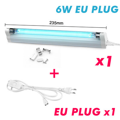 UV кварцова бактерицидна лампа 6W 8W T5 тръба 220V 110V ултравиолетова лампа Esterilizador Dezinfekcija Sterilizzatore Електрическа крушка