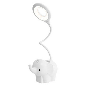 Creative Elephant Animal Led stalo lempa USB įkroviklis skaitymo lempa 3 spalvų pritemdymas studijų priedai Ryškus mielas lovos šviestuvas B