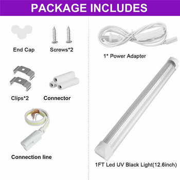 LED UV Light Bar T5 Tube Lamp 110V 220V Ultraviolet Fluorescent Blacklight CFL Light Bulb Violet Lamps for Detection Stage Lamp