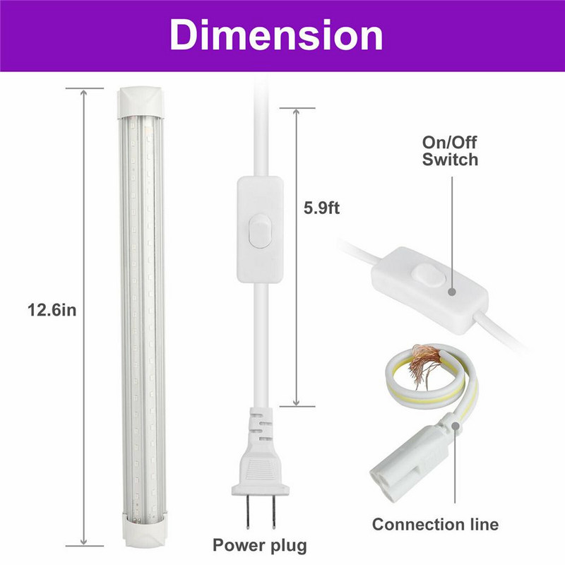 LED UV Light Bar T5 Tube Lamp 110V 220V Ultraviolet Fluorescent Blacklight CFL крушка Виолетови лампи за сценична лампа за откриване