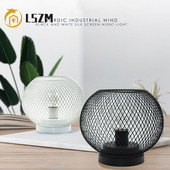 Μοντέρνο σιδερένιο κλουβί κεριά επιτραπέζιο φωτιστικό LED Διχτυωτό με μπαταρία LED φωτιστικά γραφείου Διακοσμητικό φωτιστικό κομοδίνο Cafe Διακόσμηση σπιτιού