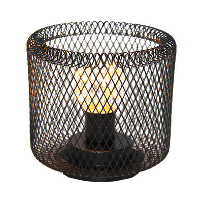 Μοντέρνο σιδερένιο κλουβί κεριά επιτραπέζιο φωτιστικό LED Διχτυωτό με μπαταρία LED φωτιστικά γραφείου Διακοσμητικό φωτιστικό κομοδίνο Cafe Διακόσμηση σπιτιού