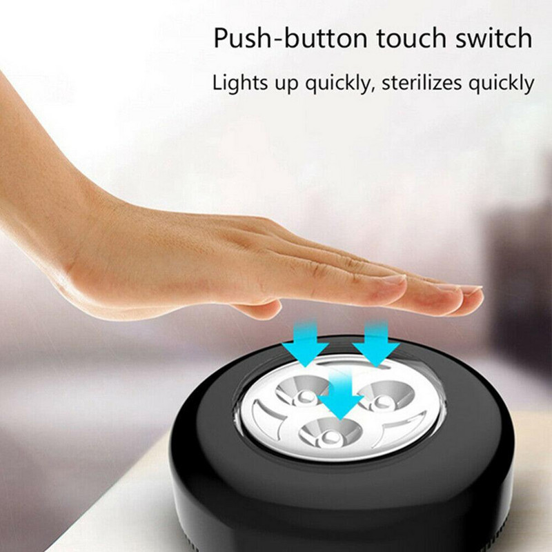 Pārnēsājama LED ultravioletā spuldze Ultravioletā sterilizācijas UV lampa baktericīda gaismas mājsaimniecības virtuve 365nm UVC automašīnas miniatūra lampa