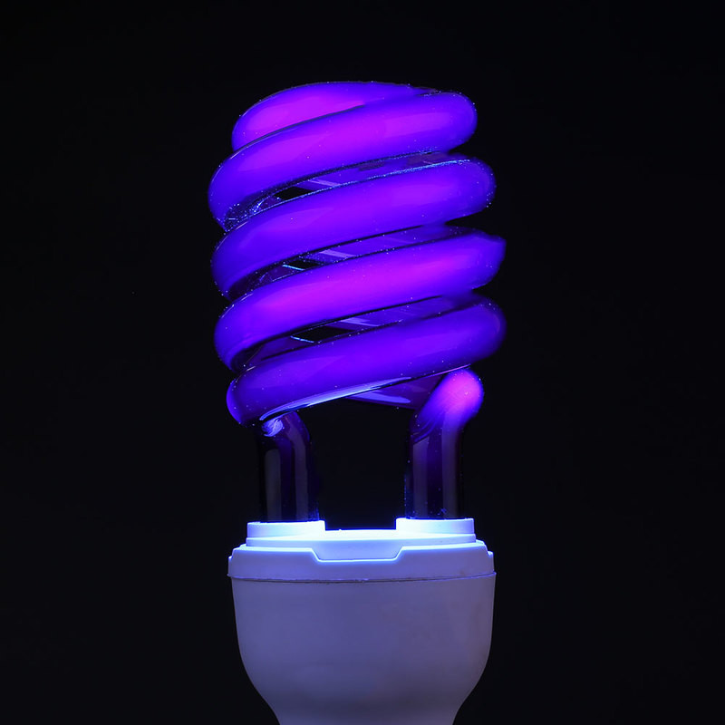 220V E27 40W UV izzó UV ultraibolya lámpa fluoreszcens érzékelő CFL izzó spirális energia fénytakarékos világító lámpák