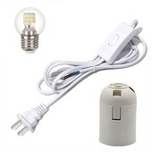 Set de cabluri de control al comutatorului de lumină portabil în mișcare cu bec LED, 3 culori schimbabil, kit de bază pentru lămpi E27, cablu de 1,8 m, iluminat de masă