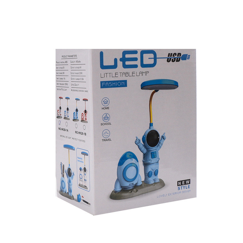 Asztali lámpa Divat Asztronaut Asztali Mini Asztali lámpa Diák Hálószoba Tanulási Olvasó lámpa Gyermek születésnapi ajándék lámpa