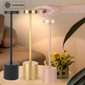 Šiuolaikinė LED įkraunama stalinė lempa Restoranas prie lovos USB belaidė stalinė lempa Nešiojama skaitymo viešbučio baro dekoras svetainei