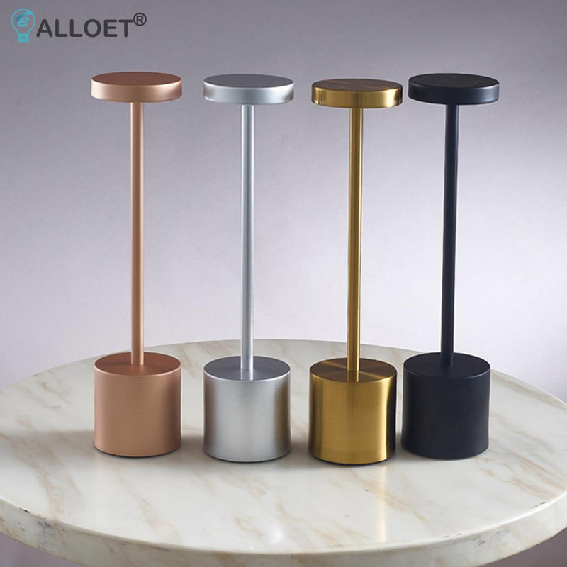 Šiuolaikinė LED įkraunama stalinė lempa Restoranas prie lovos USB belaidė stalinė lempa Nešiojama skaitymo viešbučio baro dekoras svetainei