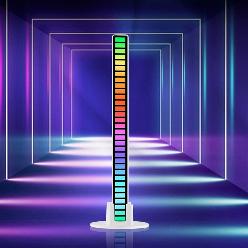 Játékterem Steampunk dekoráció asztali lámpa RGB ritmus fénymozaik 32 led környezeti díszes világítás dekor hangérzékelő fényreklám