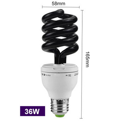 220V 12V E27 13-40W LED lambipirn UV ultraviolettlambi pirn spiraal must helelilla lambid valgustus kompaktluminofoorlamp putukate kärbseseen