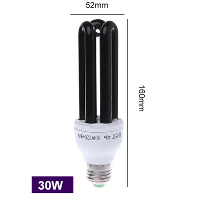 220V 12V E27 13-40W LED lambipirn UV ultraviolettlambi pirn spiraal must helelilla lambid valgustus kompaktluminofoorlamp putukate kärbseseen