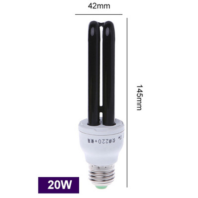 220V 12V E27 13-40W LED lambipirn UV ultraviolettlambi pirn spiraal must helelilla lambid valgustus kompaktluminofoorlamp putukate kärbseseen