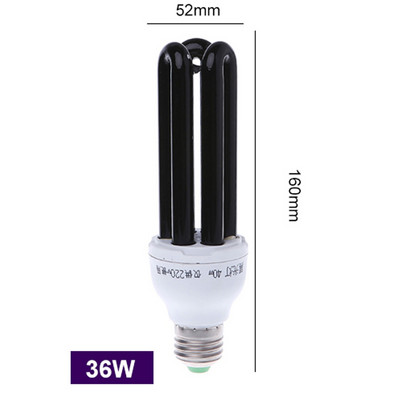 220V 12V E27 13-40W LED lambipirn UV ultraviolettlambi pirn spiraal must helelilla lambid valgustus kompaktluminofoorlamp putukate kärbseseen