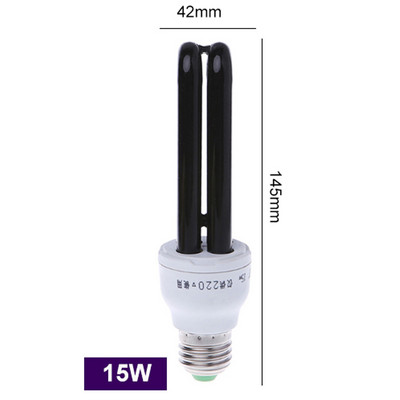 220V 12V E27 13-40W LED lambipirn UV ultraviolettlambi pirn spiraal must helelilla lambid valgustus kompaktluminofoorlamp putukate kärbseseen