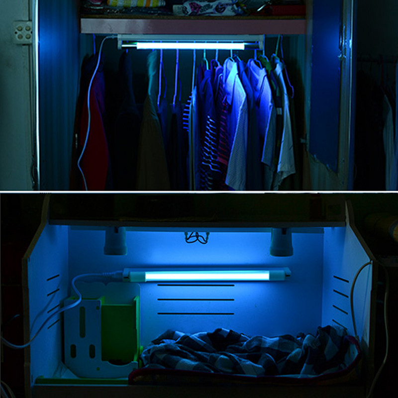 8W 6W ultrafialové germicídne svetlo T5 trubica UVC sterilizátor zabíja roztoče UV kremenná sterilizačná lampa 220V 110V do spálne doma