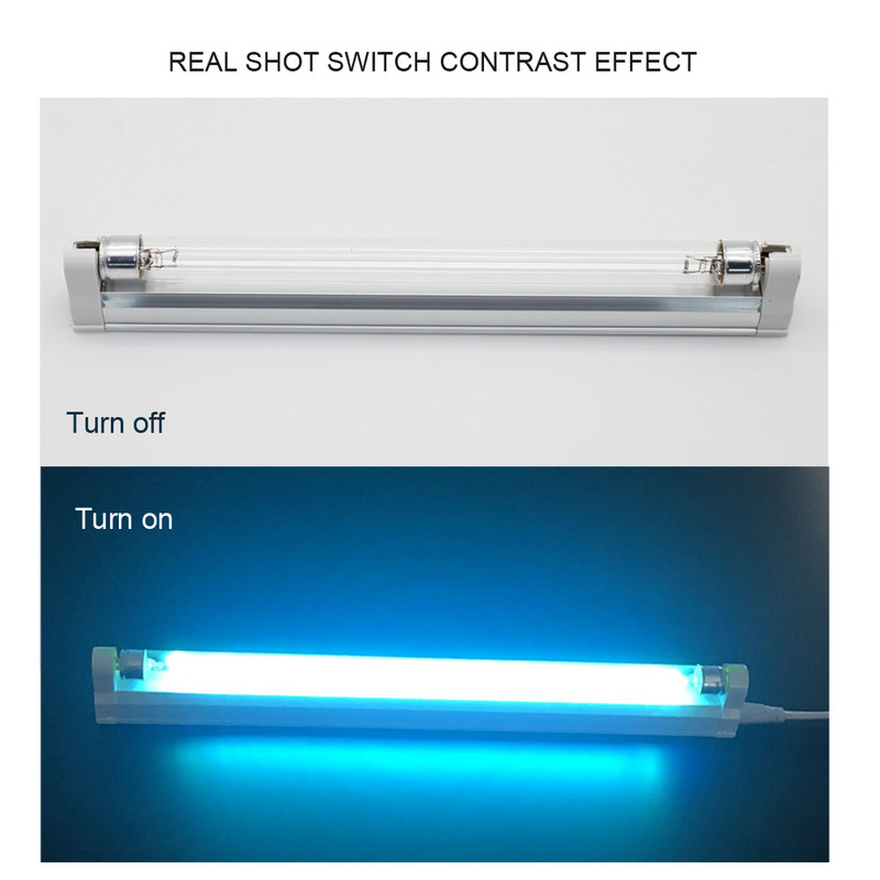 8W 6W ultrafialové germicídne svetlo T5 trubica UVC sterilizátor zabíja roztoče UV kremenná sterilizačná lampa 220V 110V do spálne doma