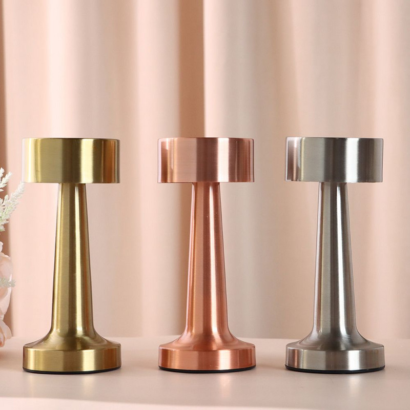 Modern Decor Bar Akkus LED-es asztali lámpa Éjszakai fény Tompítható lámpák USB újratölthető lámpák