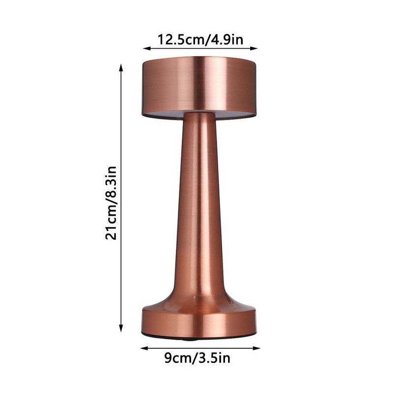 Modern Decor Bar Akkus LED-es asztali lámpa Éjszakai fény Tompítható lámpák USB újratölthető lámpák