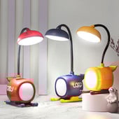 Lampă de birou cu LED, cu desene animate USB pentru protecția ochilor avionului, lumină de masă pentru studenți, cămin pentru citire, lampă de noptieră pentru decorarea casei