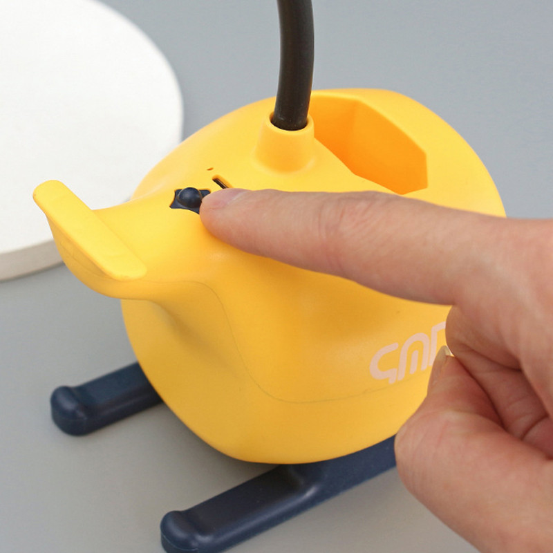 Lampă de birou cu LED, cu desene animate USB pentru protecția ochilor avionului, lumină de masă pentru studenți, cămin pentru citire, lampă de noptieră pentru decorarea casei