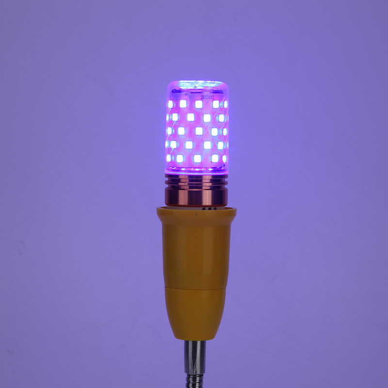 E27 60 LED UV sterilizavimo lemputė, baktericidinė kukurūzų lempa, naikinanti dulkes, LED ultravioletinė lempa namuose Sterilizuokite dezinfekavimo lemputę