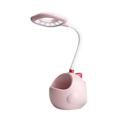 Radoša multfilma Acu aizsardzība Nakts gaisma Mīksta gaisma Push-veida maza lampiņa USB uzlāde Mācību pildspalvas turētājs rakstāmgalds Guļamistaba bērnam