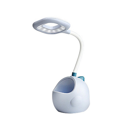 Radoša multfilma Acu aizsardzība Nakts gaisma Mīksta gaisma Push-veida maza lampiņa USB uzlāde Mācību pildspalvas turētājs rakstāmgalds Guļamistaba bērnam