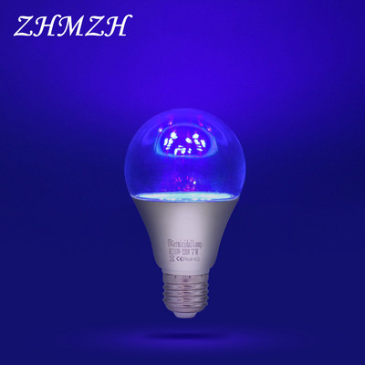 E27 LED UVA стерилизираща лампа AC110-220V без озон UV дезинфекционна лампа Ултравиолетова LED светлина 5W 7W бактерицидна лампа