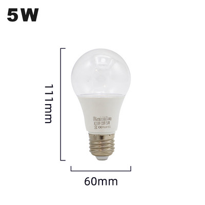 Bec cu lampă de sterilizare UVA LED E27 AC110-220V Lampă de dezinfecție UV fără ozon Lampă cu LED ultraviolete 5W 7W Lampă germicidă