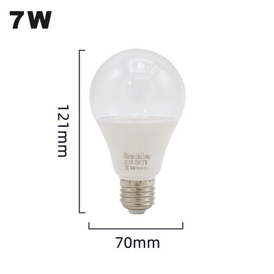 Bec cu lampă de sterilizare UVA LED E27 AC110-220V Lampă de dezinfecție UV fără ozon Lampă cu LED ultraviolete 5W 7W Lampă germicidă